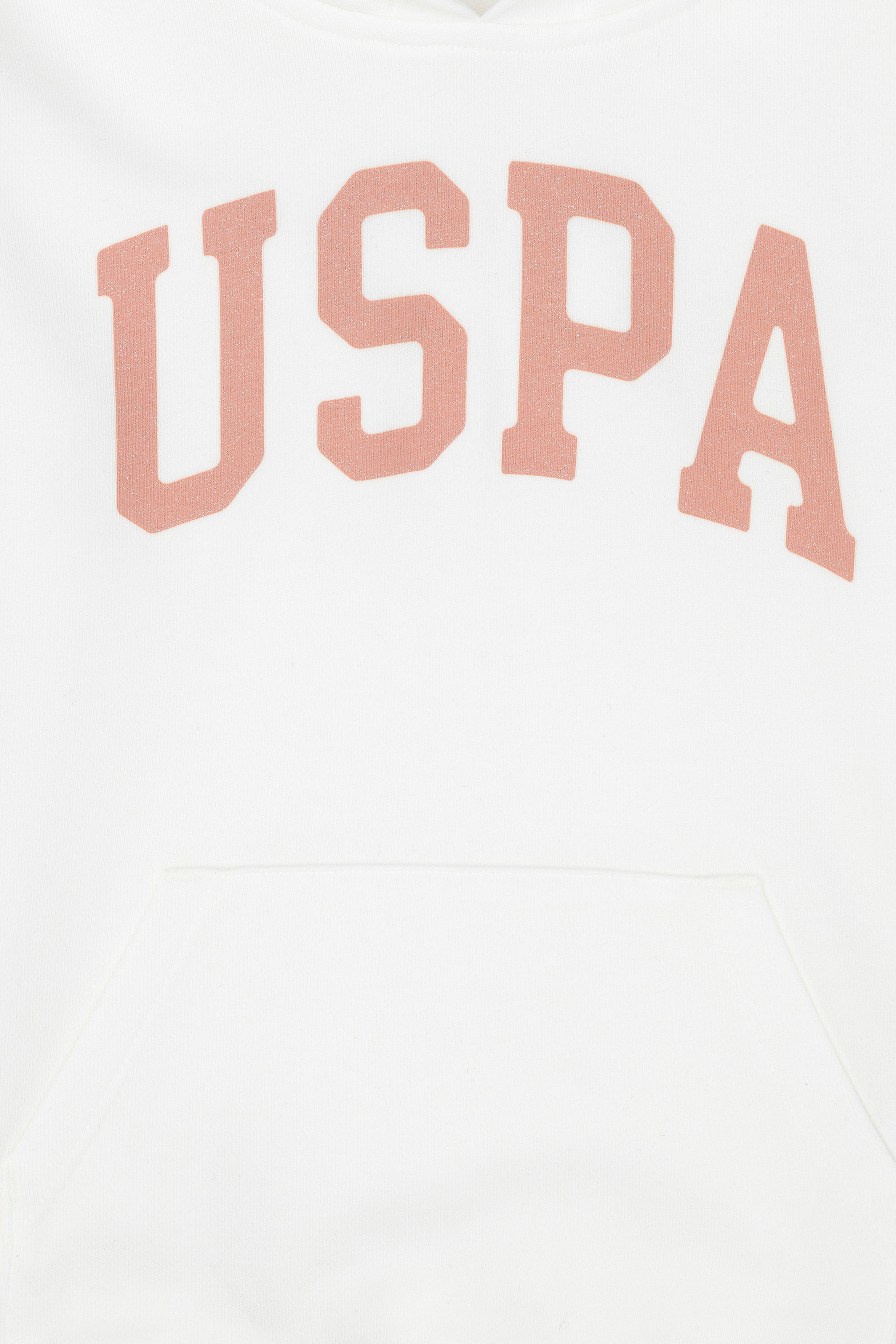 Kız Çocuk Ekru Basic Kapüşonlu Sweatshirt - Image 6