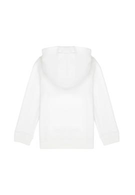 Kız Çocuk Ekru Basic Kapüşonlu Sweatshirt - 50276872051