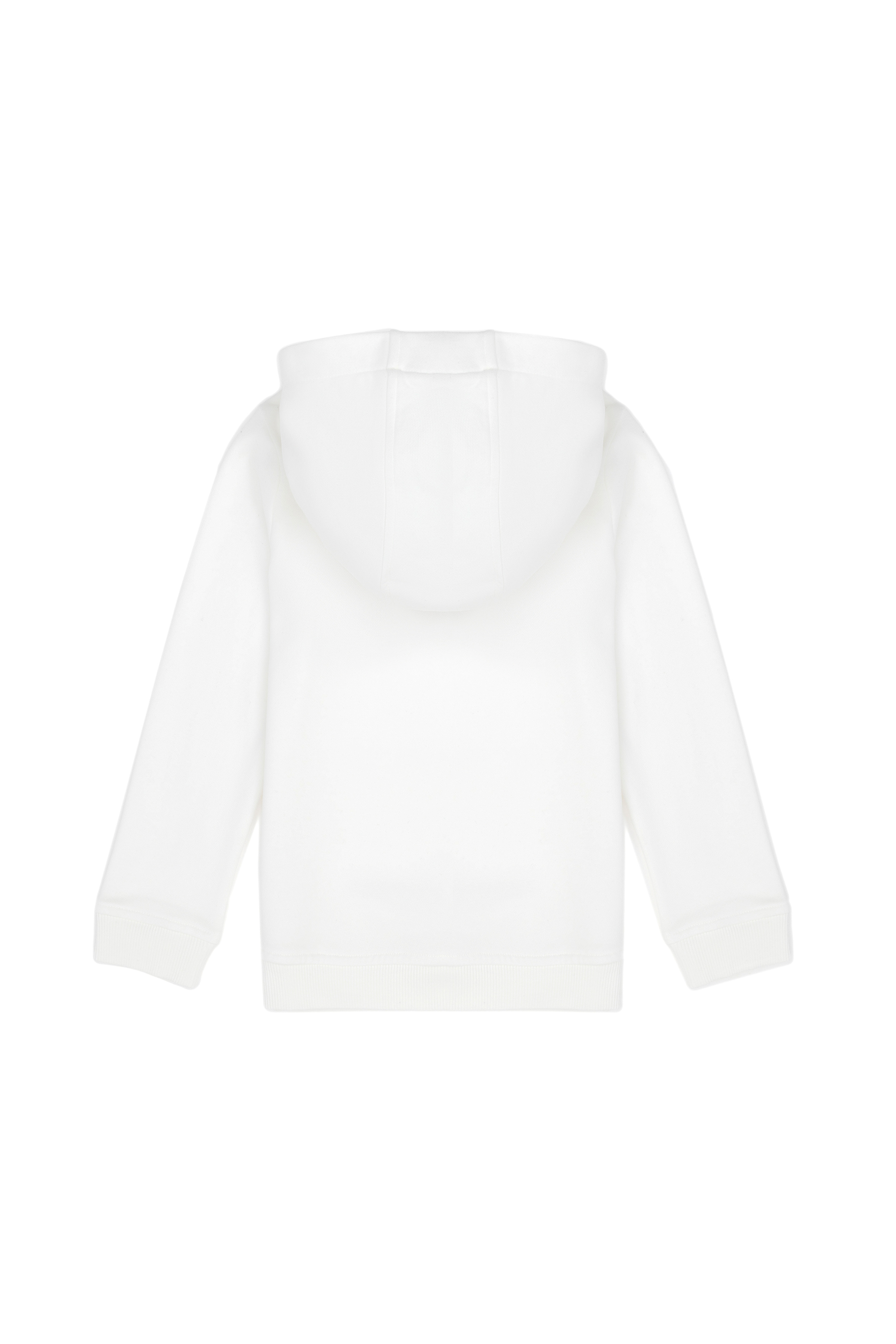 Kız Çocuk Ekru Basic Kapüşonlu Sweatshirt - Image 5