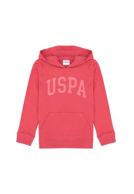 Kız Çocuk Pembe Basic Kapüşonlu Sweatshirt - 50276872053