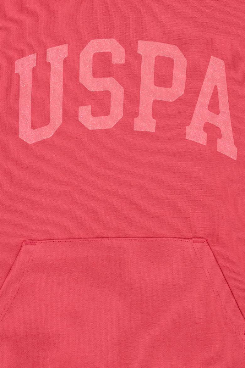 Kız Çocuk Pembe Basic Kapüşonlu Sweatshirt - 50276872053