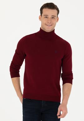 Erkek Bordo Basic Kazak - 50275847010