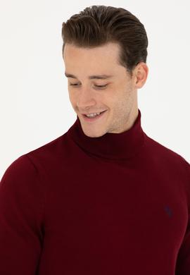 Erkek Bordo Basic Kazak - 50275847010