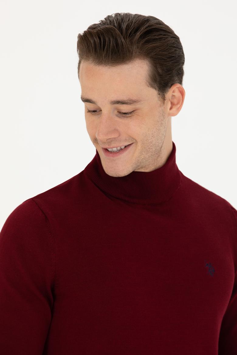 Erkek Bordo Basic Kazak - 50275847010