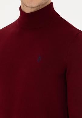 Erkek Bordo Basic Kazak - 50275847010