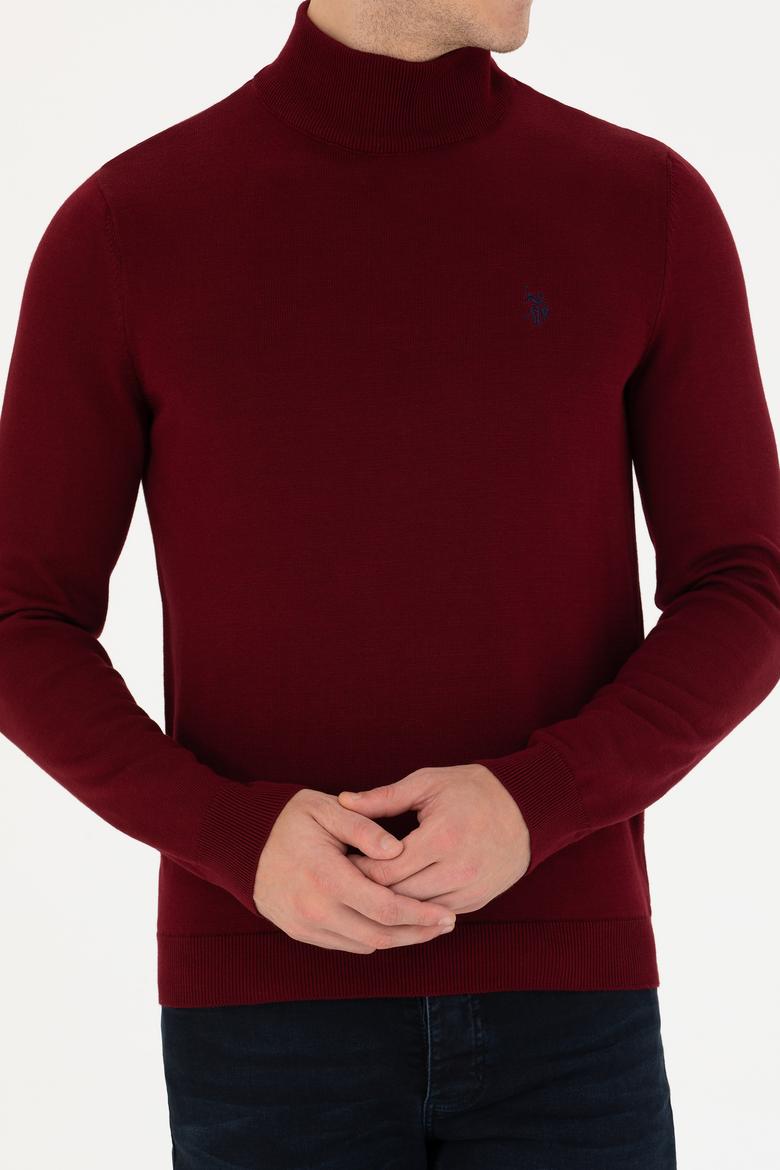 Erkek Bordo Basic Kazak - 50275847010