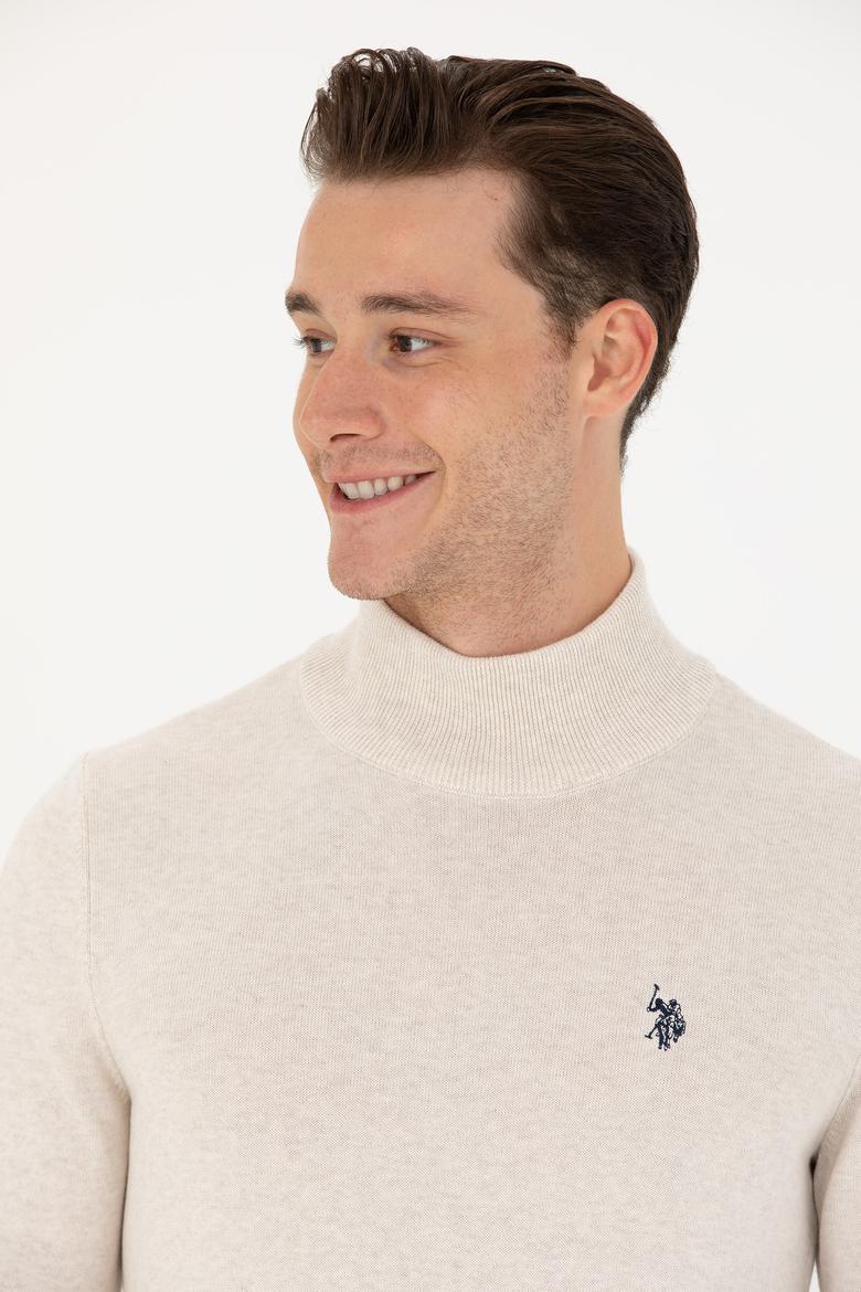 Erkek Taş Melanj Basic Kazak - 50275847037