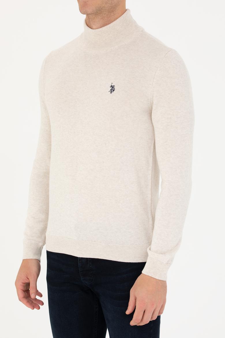 Erkek Taş Melanj Basic Kazak - 50275847037