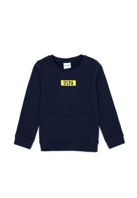 Erkek Çocuk Lacivert Basic Bisiklet Yaka Sweatshirt - 50274408065