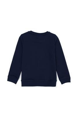 Erkek Çocuk Lacivert Basic Bisiklet Yaka Sweatshirt - 50274408065