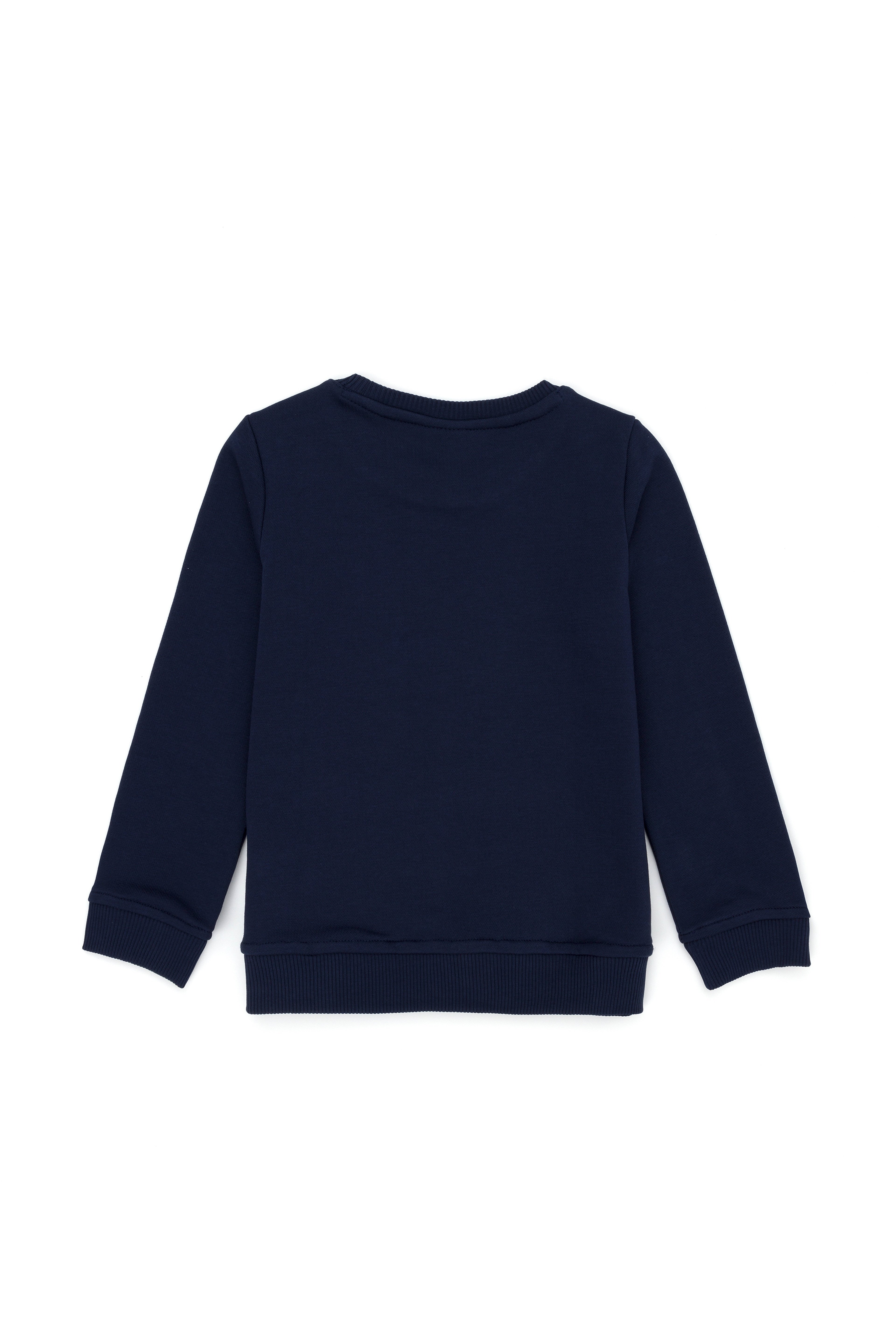Erkek Çocuk Lacivert Basic Bisiklet Yaka Sweatshirt - Image 2
