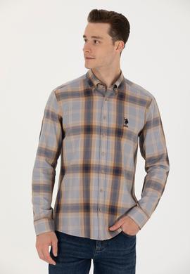 Erkek Ekoseli Camel Gömlek - 50252886022