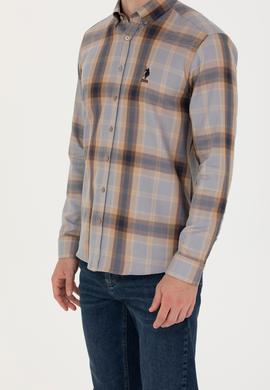 Erkek Ekoseli Camel Gömlek - 50252886022