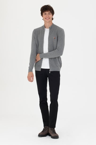 Erkek Siyah Kanvas / Chino Pantolon