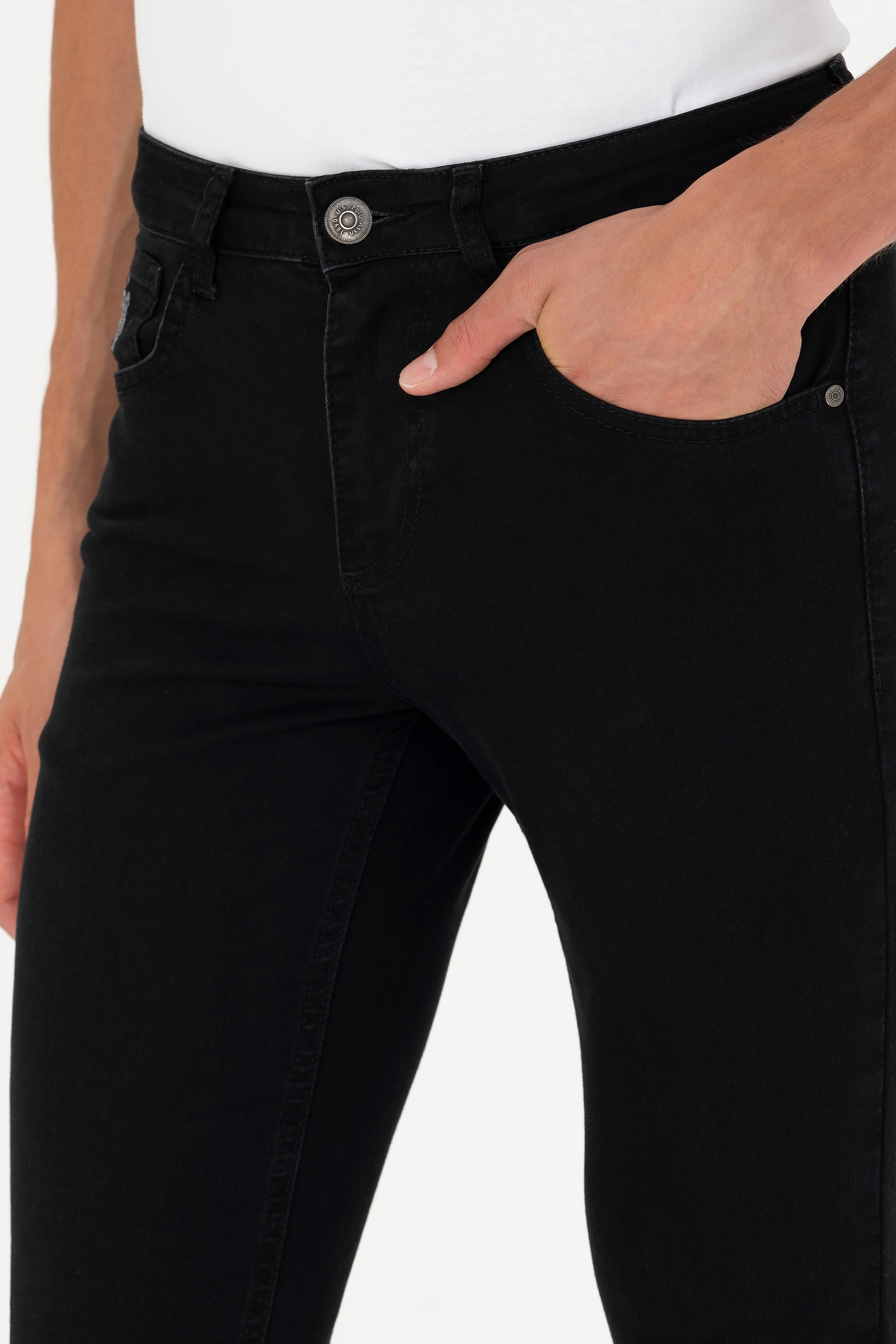 Erkek Siyah Jean Pantolon - Image 6