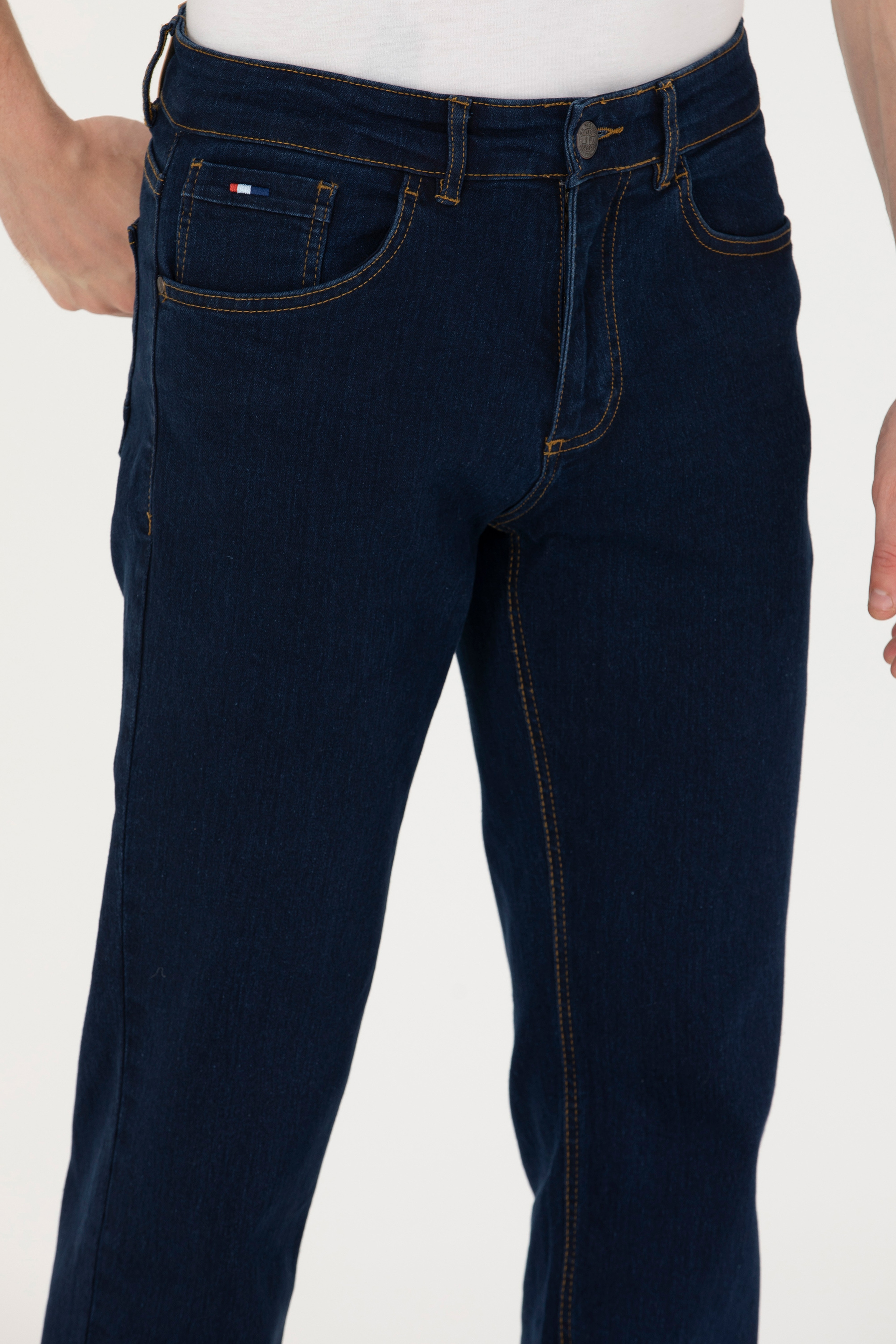 Erkek Lacivert Jean Pantolon