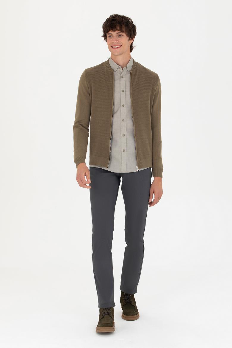 Erkek Antrasit Kanvas / Chino Pantolon