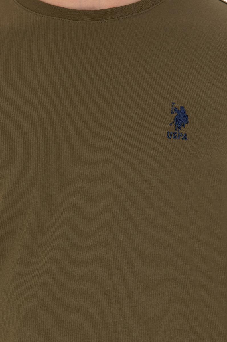 Erkek Haki Basic Sweatshirt