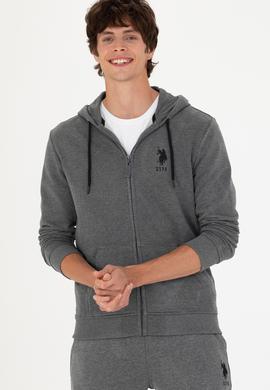 Erkek Antrasit Melanj Örme Hırka - 50269401017