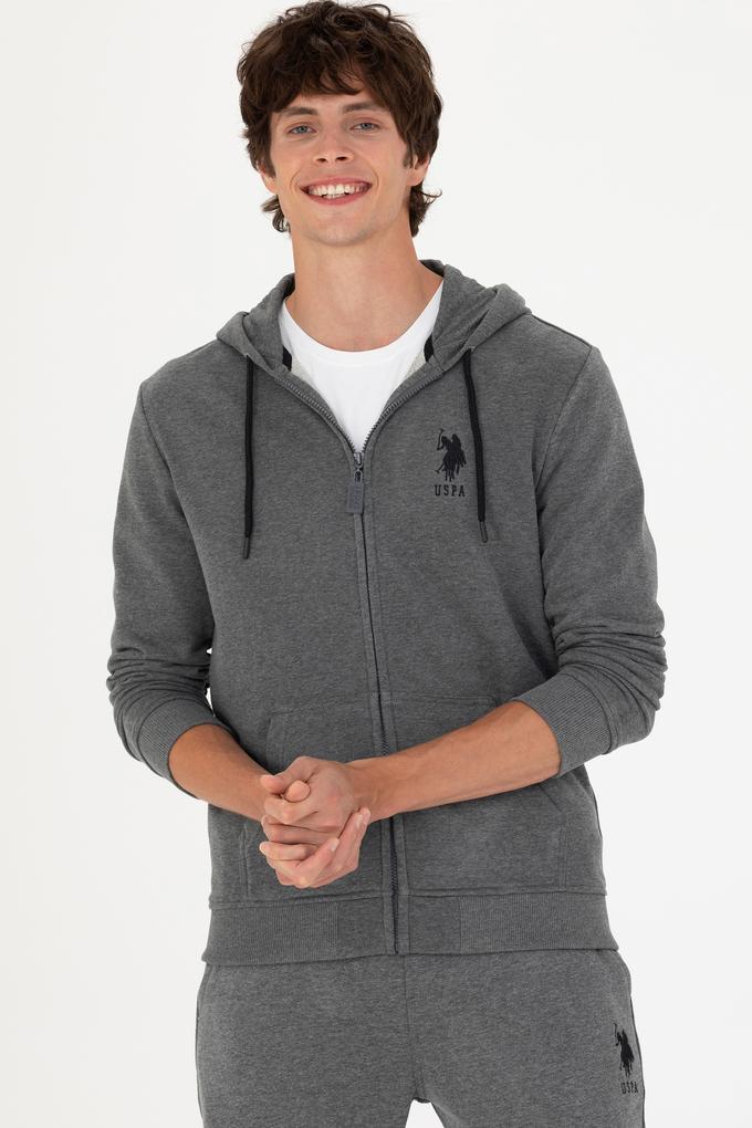 Erkek Antrasit Melanj Örme Hırka