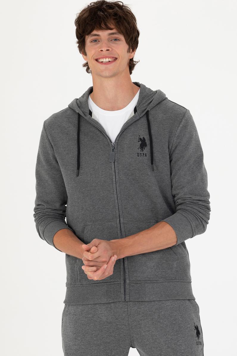 Erkek Antrasit Melanj Örme Hırka