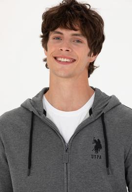 Erkek Antrasit Melanj Örme Hırka - 50269401017