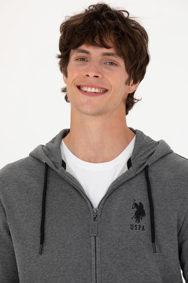 Erkek Antrasit Melanj Örme Hırka