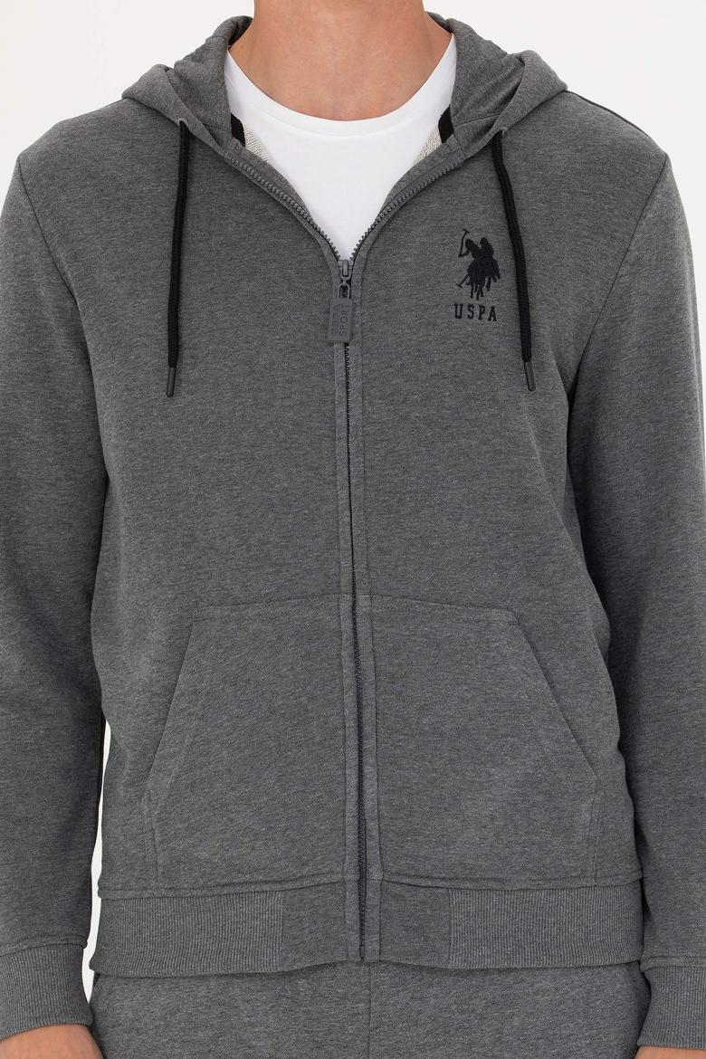 Erkek Antrasit Melanj Örme Hırka - 50269401017