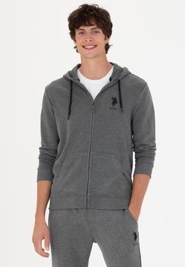 Erkek Antrasit Melanj Örme Hırka - 50269401017