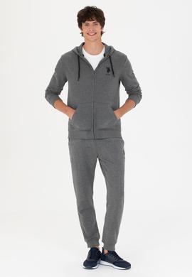 Erkek Antrasit Melanj Örme Hırka - 50269401017