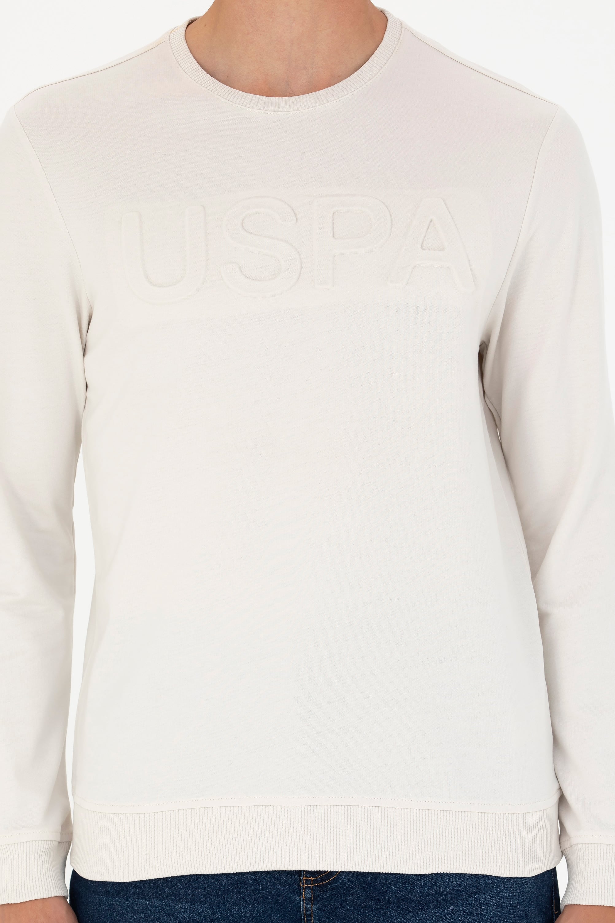 Erkek Taş Basic Sweatshirt