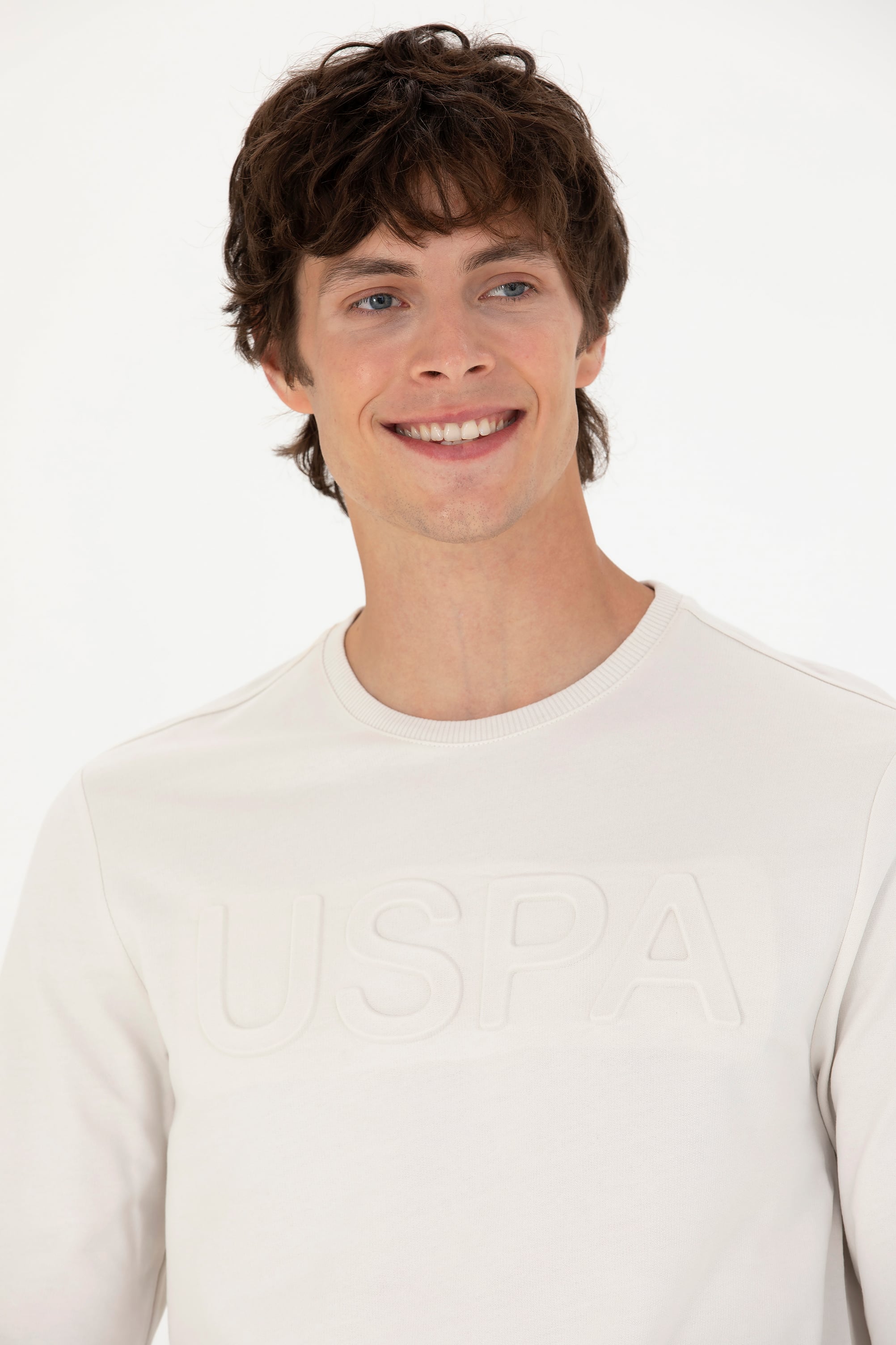Erkek Taş Basic Sweatshirt - Image 2