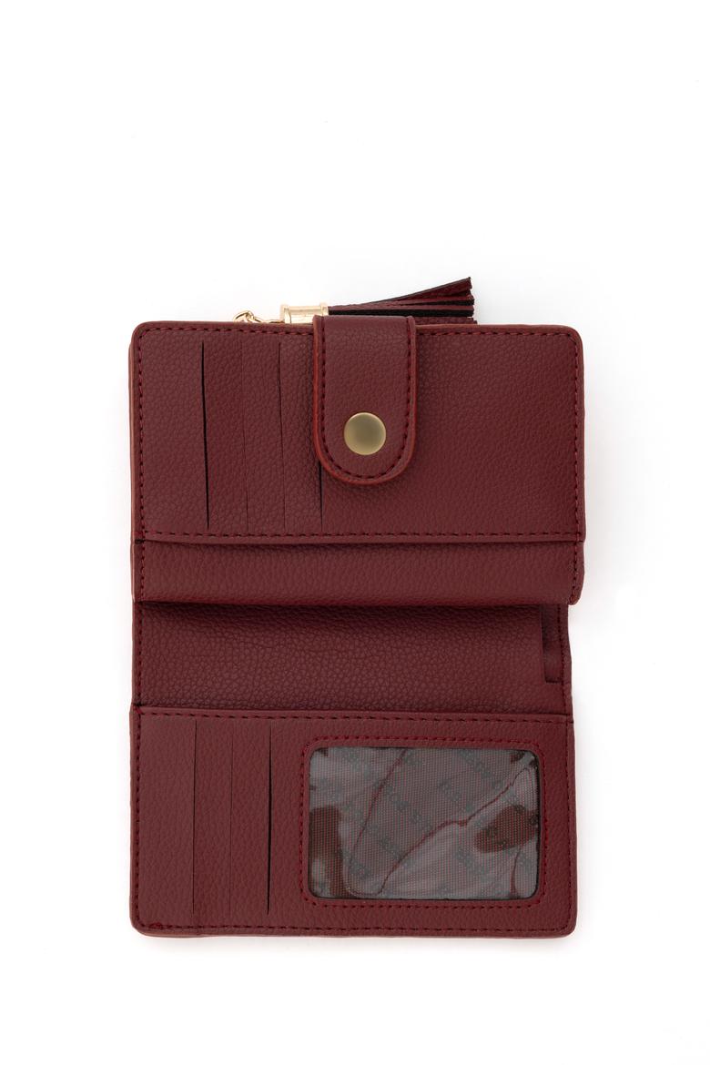 Kadın Bordo Cüzdan - 50276266001
