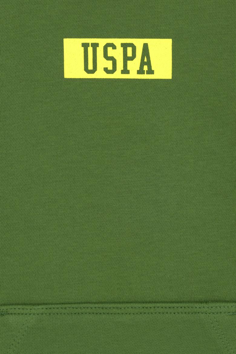 Erkek Çocuk Yeşil Basic Bisiklet Yaka Sweatshirt - 50274408032