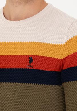 Erkek Haki Bisiklet Yaka Kazak - 50275762006