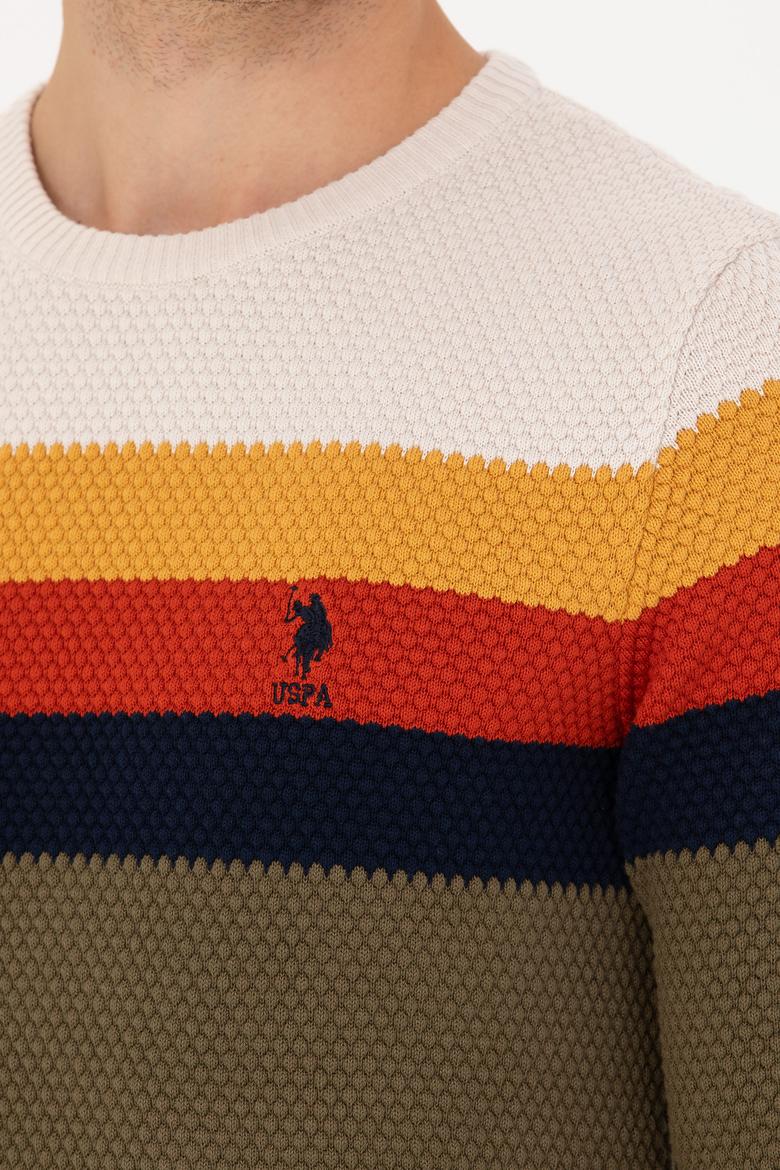 Erkek Haki Bisiklet Yaka Kazak - 50275762006