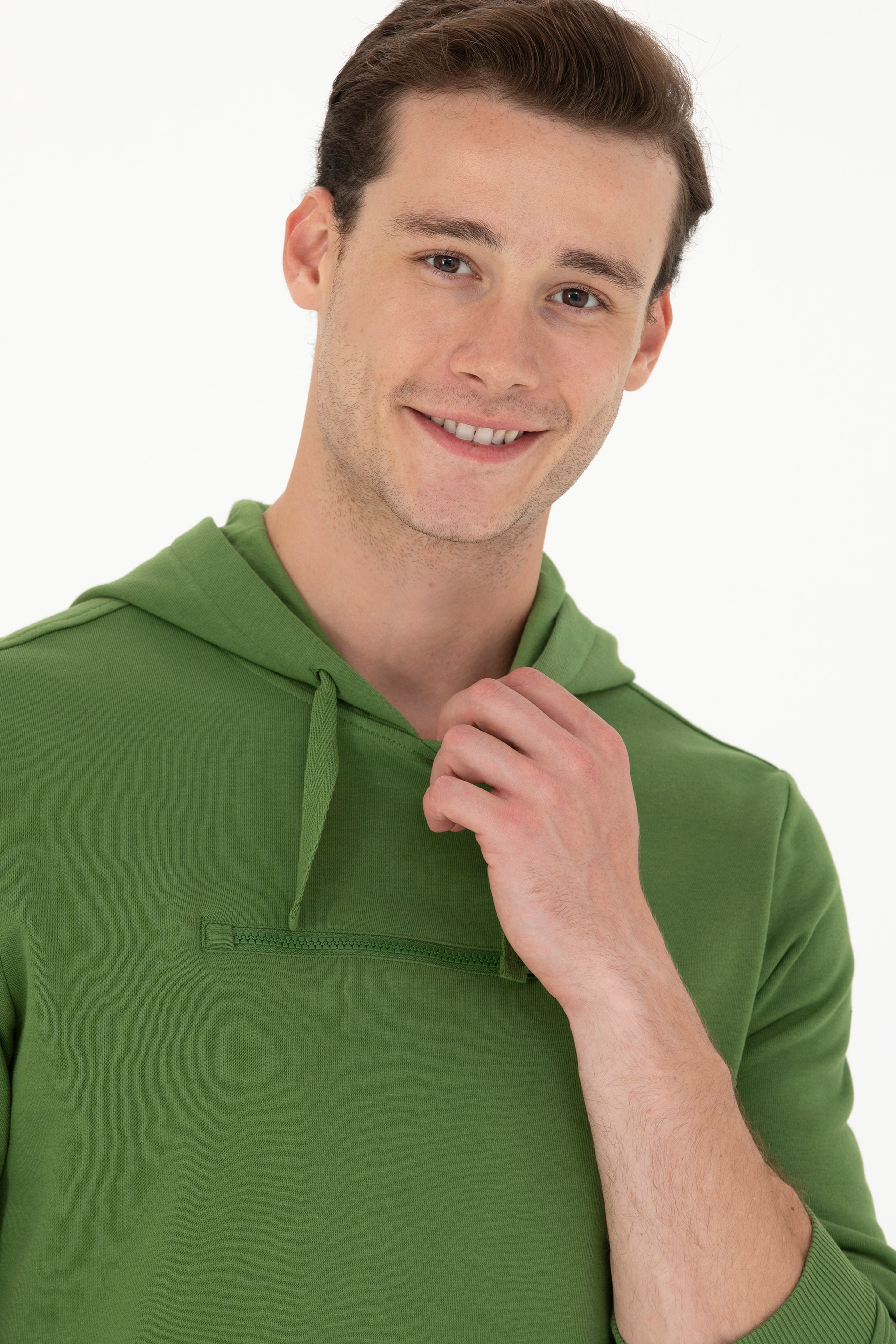Erkek Yeşil Sweatshirt - Image 2
