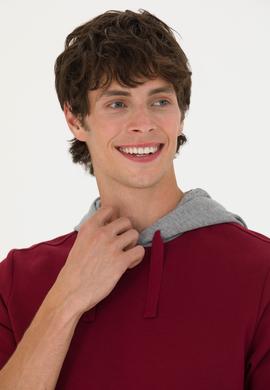 Erkek Bordo Sweatshirt - 50276540028