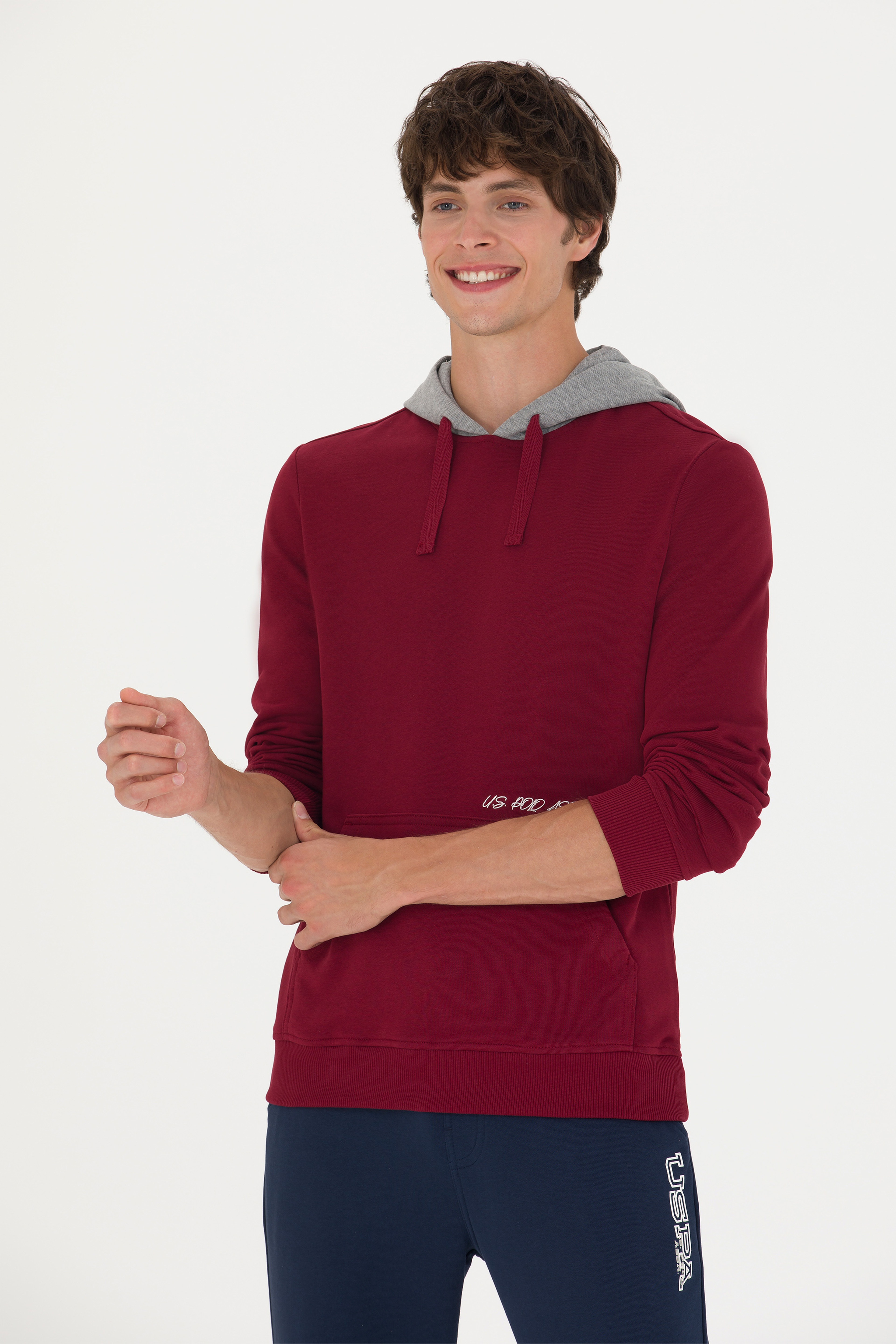 Erkek Bordo Sweatshirt - Image 1