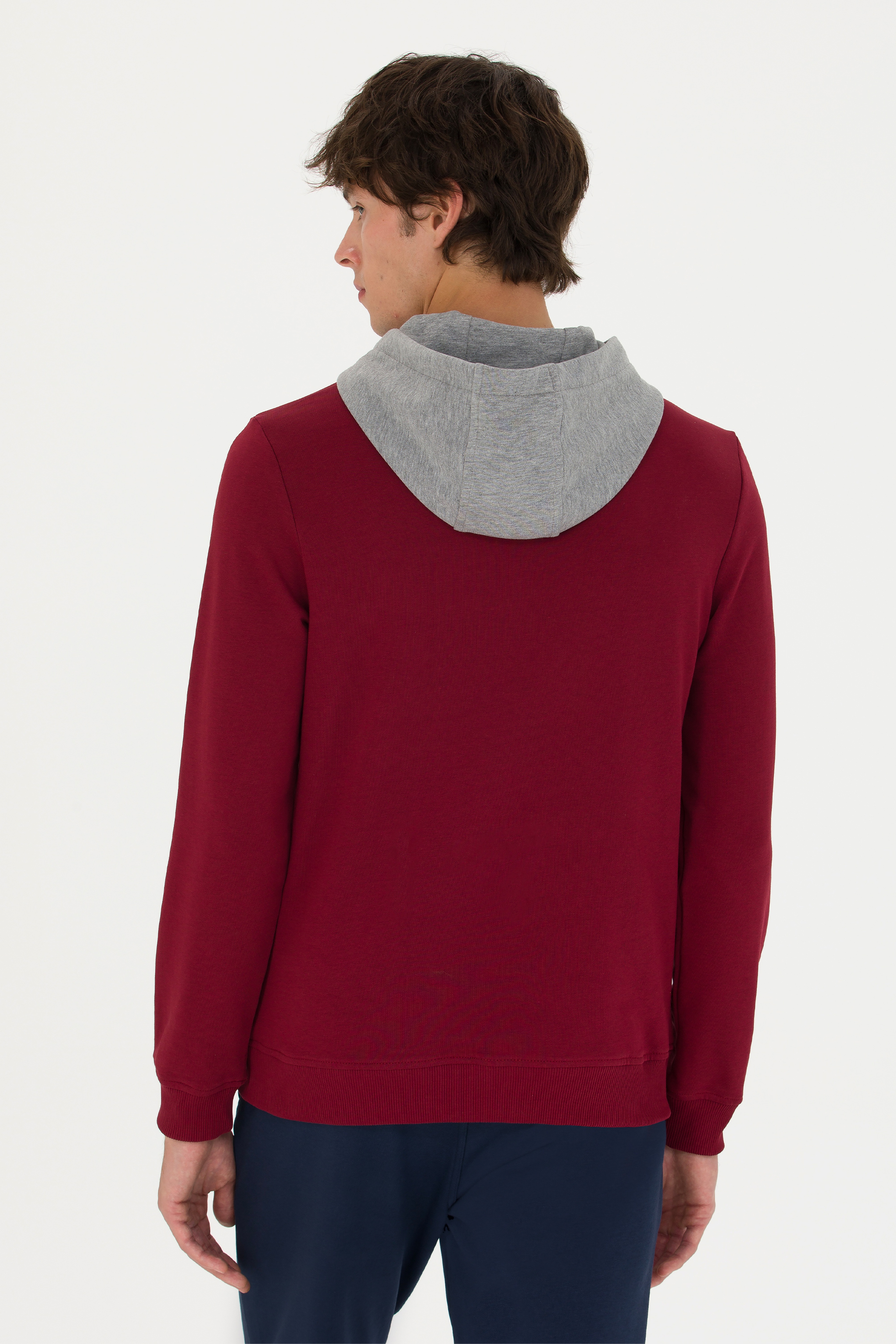 Erkek Bordo Sweatshirt