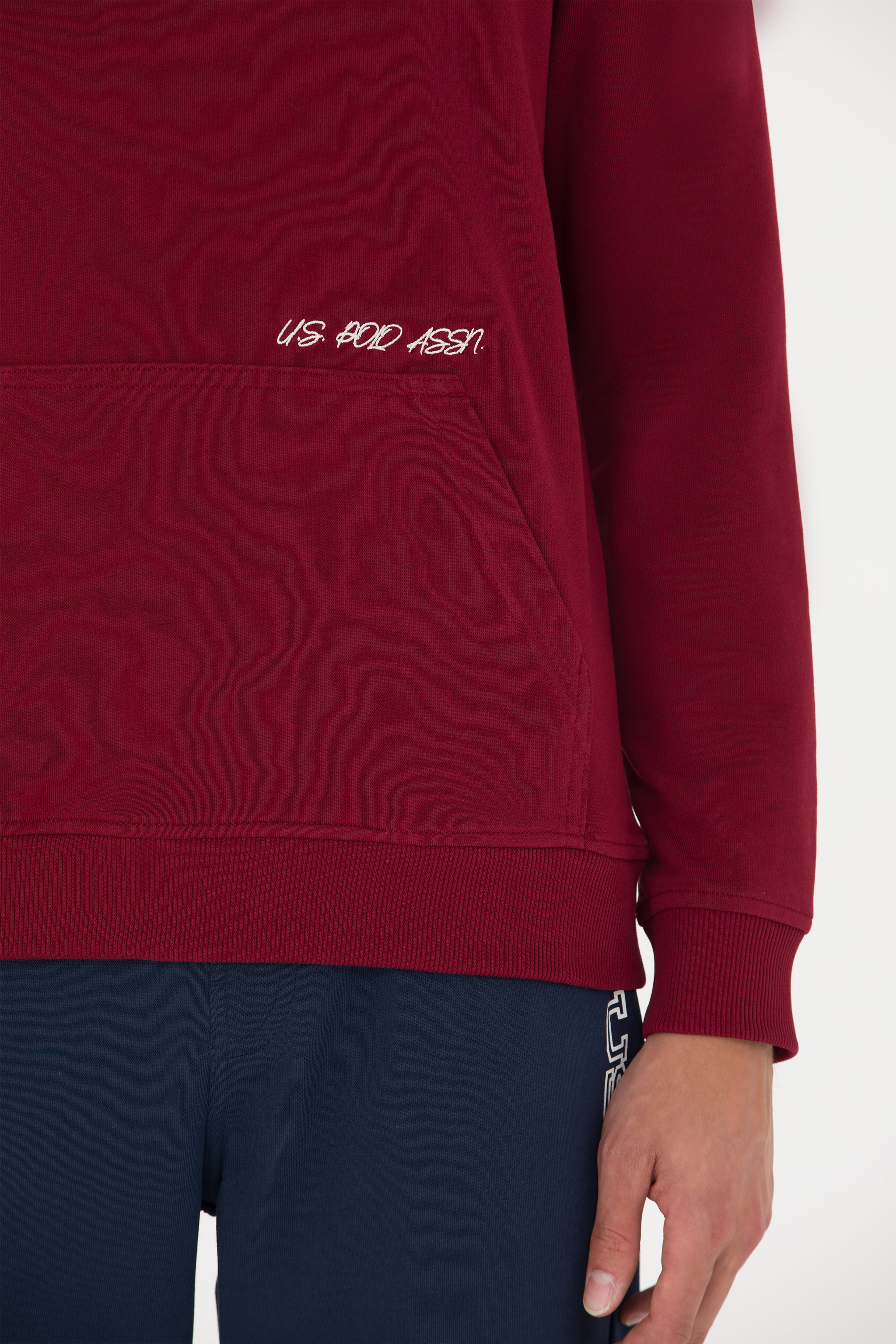 Erkek Bordo Sweatshirt - Image 7