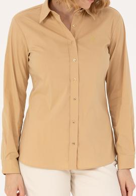 Kadın Camel Uzun Kollu Basic Gömlek - 50262883088