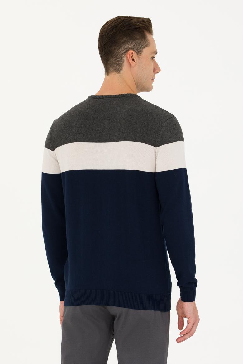 Erkek Lacivert Kazak - 50272119002