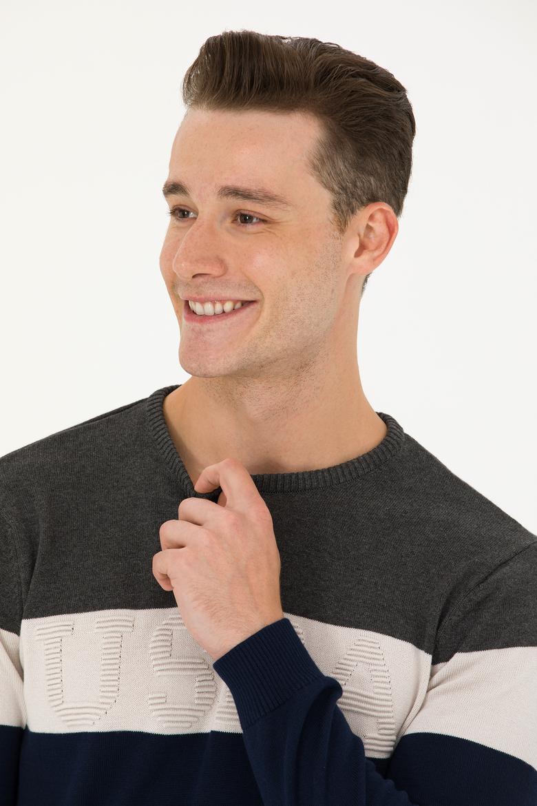 Erkek Lacivert Kazak - 50272119002