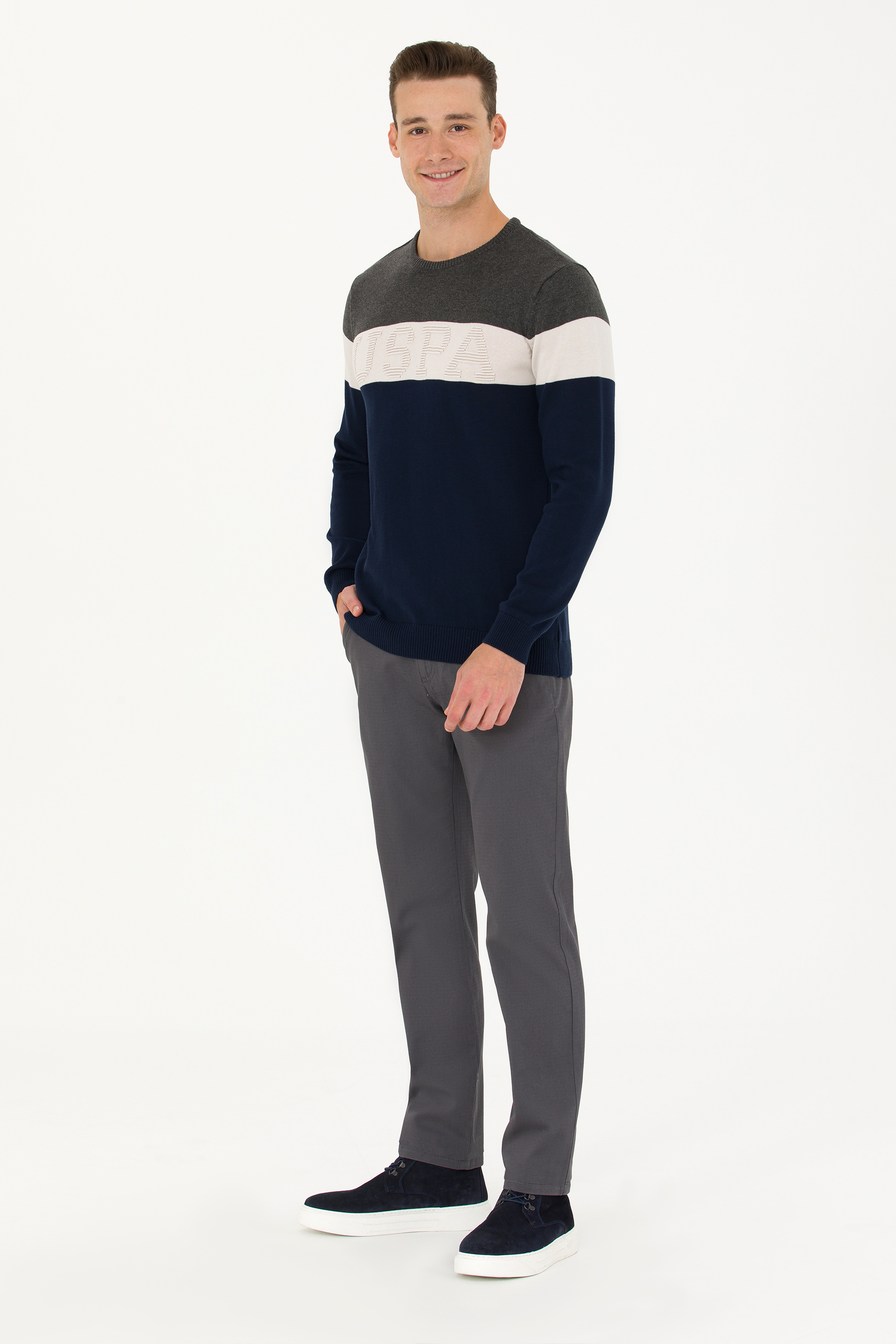 Erkek Lacivert Kazak - Image 4