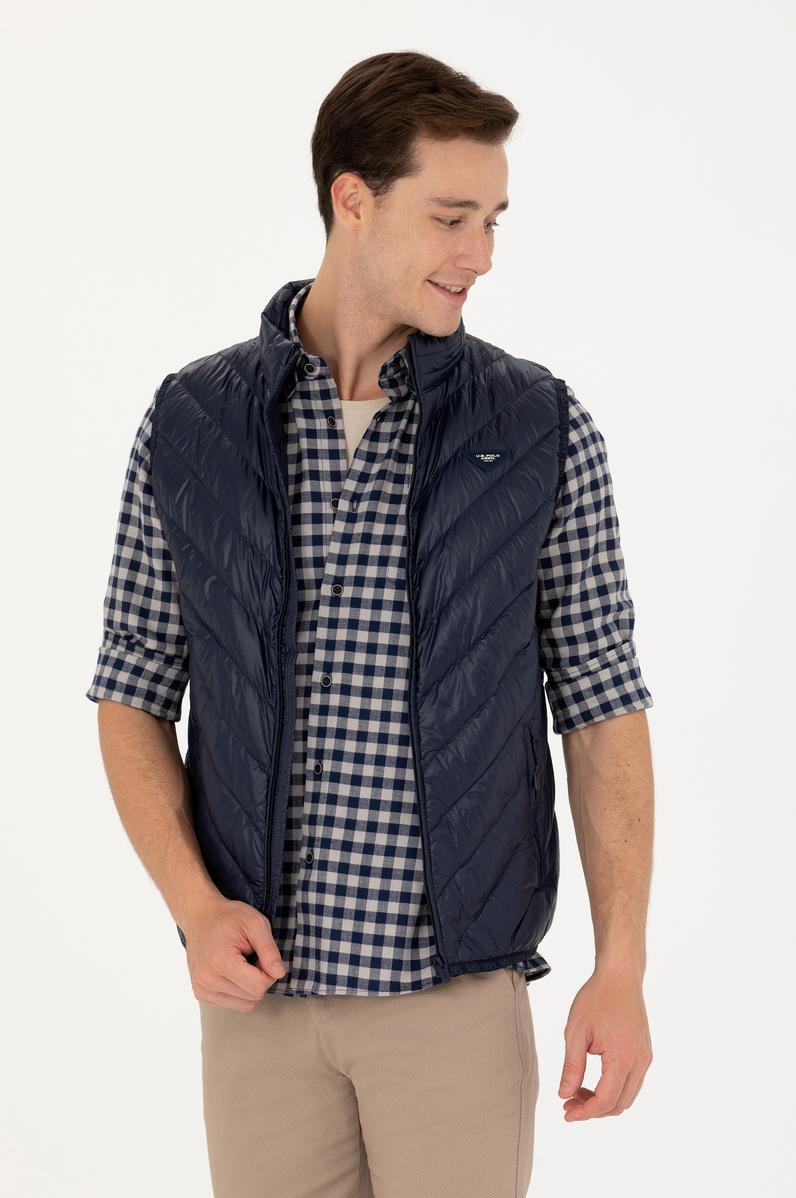 Erkek Lacivert Yelek