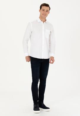 Erkek Beyaz Uzun Kollu Gömlek - 50272412003