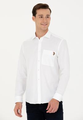 Erkek Beyaz Uzun Kollu Gömlek - 50272412003