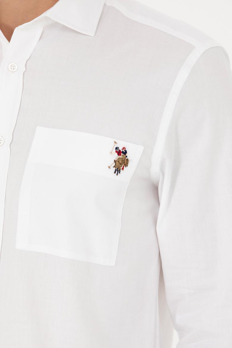 Erkek Beyaz Uzun Kollu Gömlek - 50272412003