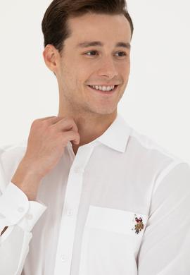 Erkek Beyaz Uzun Kollu Gömlek - 50272412003